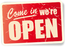 Come in we‘re open